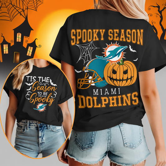 LIMITED EDITION - NEW CUSTOMIZED NFL19 MDP MIAMI DOLPHINS  HALLOWEEN T-SHIRT, HOODIE & ZIP HOODIE