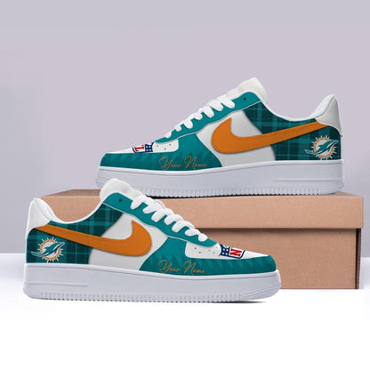 [SPECIAL OFFER] NEW CUSTOMIZED NFL19 MDP MIAMI DOLPHINS AF1 SHOES
