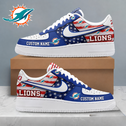 [SPECIAL OFFER] NEW CUSTOMIZED NFL19 MDP MIAMI DOLPHINS AF1 SHOES