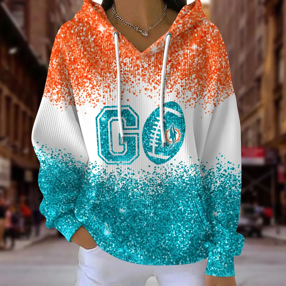[SPECIAL OFFER] NEW CUSTOMIZED NFL19 MDP MIAMI DOLPHINS RIBBED HOODIE & SWEATSHIRT