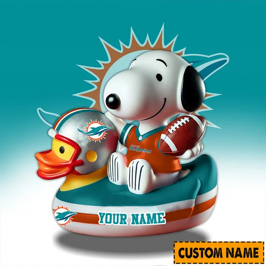 LIMITED EDITION - NEW CUSTOMIZED NFL19 MM DOPHINS SNOOPY ACRYLIC BLOCK