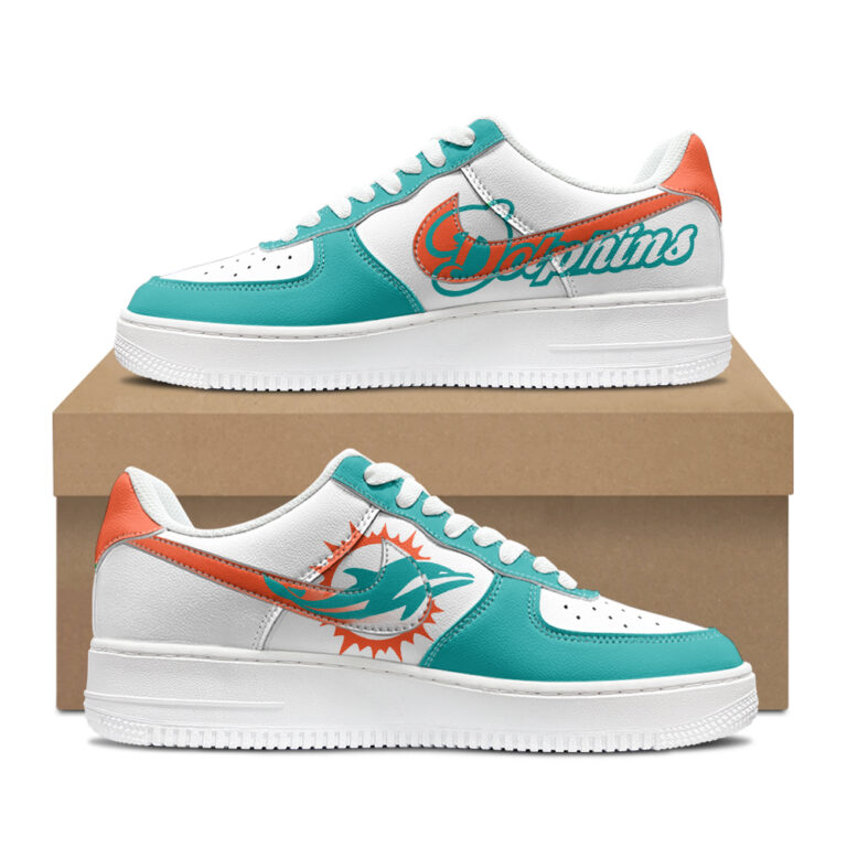 [SPECIAL OFFER] NEW CUSTOMIZED NFL19 MDP MIAMI DOLPHINS AF1 SHOES