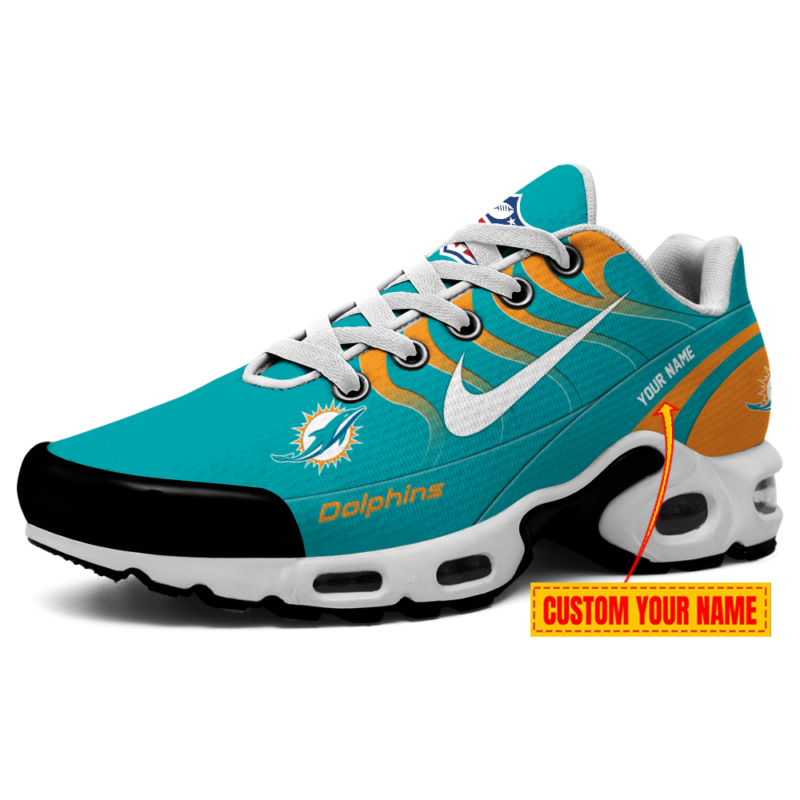 [SPECIAL OFFER] NEW CUSTOMIZED NFL19 MDP MIAMI DOLPHINS AIR MAX PLUS SNEAKERS