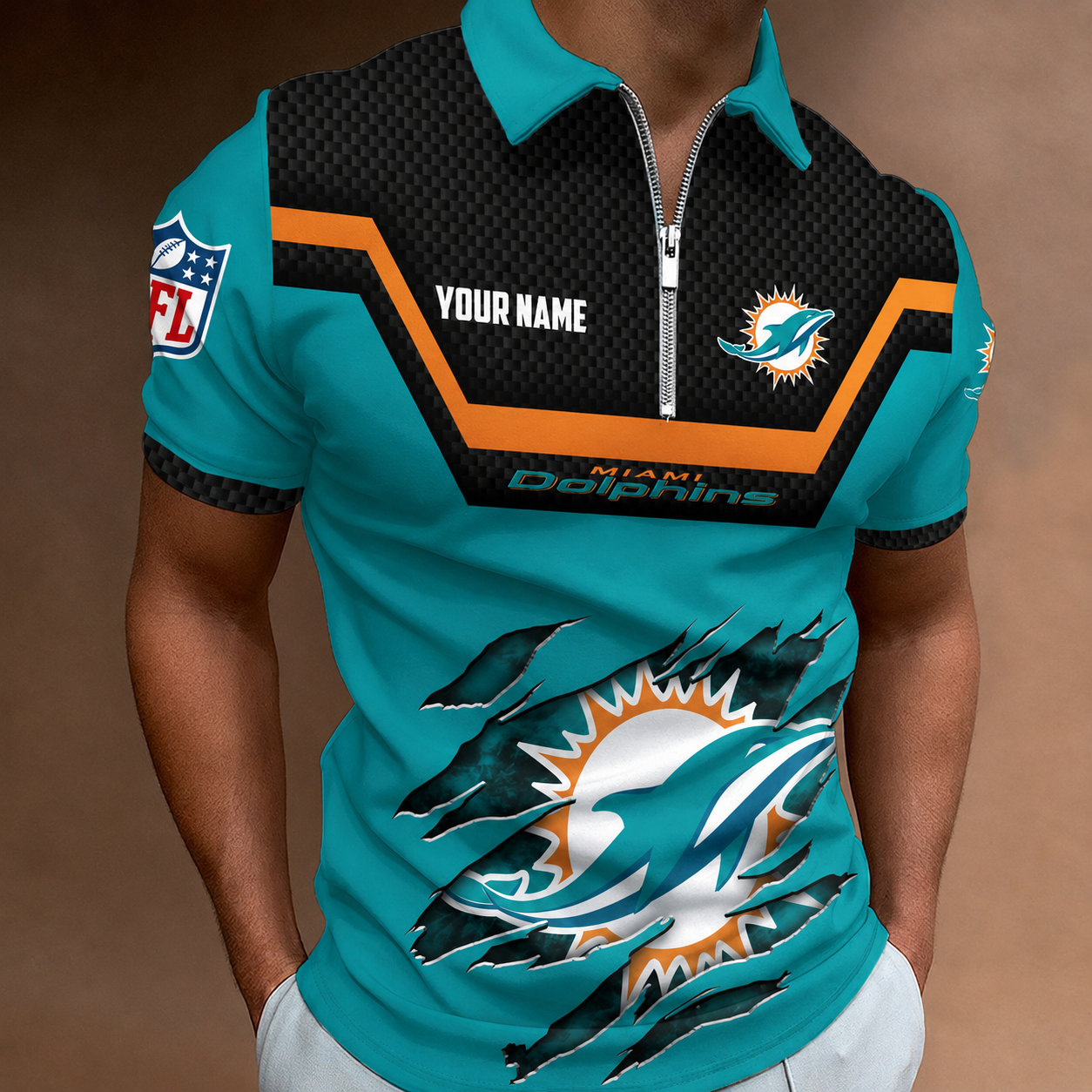 LIMITED EDITION - NEW CUSTOMIZED NFL19 MDP MIAMI DOLPHINS T-SHIRT, POLO SHIRT, ZIP POLO SHIRT, SWEATSHIRT, HOODIE & ZIP HOODIE