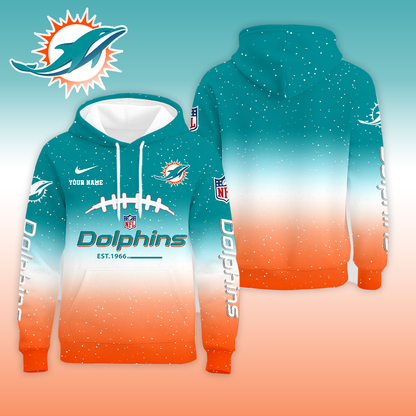 LIMITED EDITION - NEW CUSTOMIZED NFL19 MDP MIAMI DOLPHINS UNISEX T-SHIRT, POLO, HOODIE & JACKETS