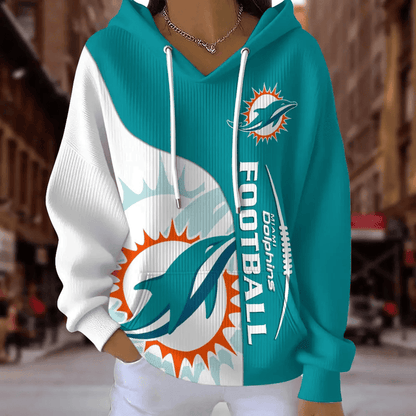 [SPECIAL OFFER] NEW CUSTOMIZED NFL19 MDP MIAMI DOLPHINS RIBBED HOODIE & SWEATSHIRT