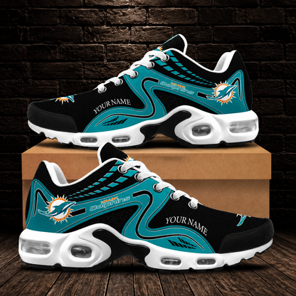 LIMITED EDITION - NEW CUSTOMIZED NFL19 MDP MIAMI DOLPHINS AIR MAX PLUS SNEAKERS