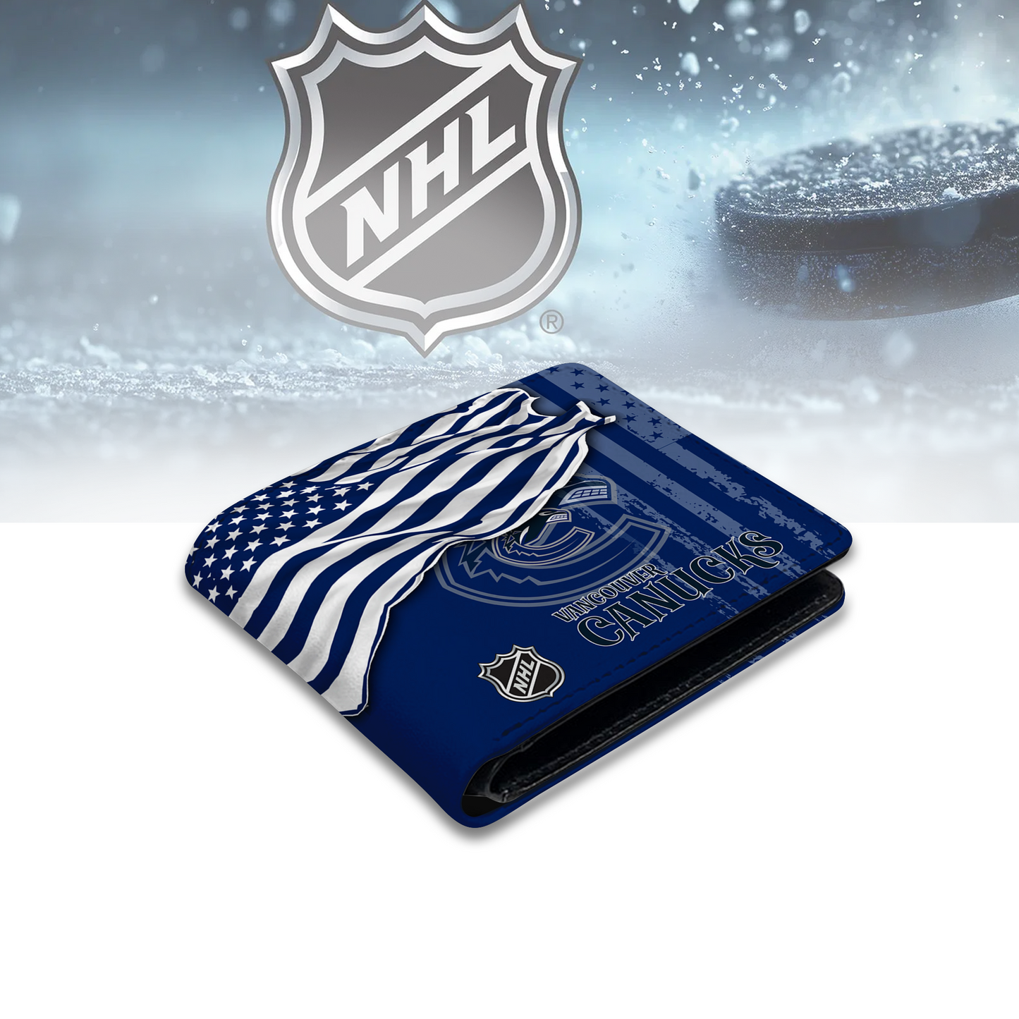 [SUPER SALE ] NEW CUSTOMIZED NHL19 VCC VANCOUVER CANUCKS LEATHER WALLET