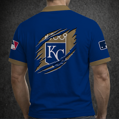 [FLASH SALE] NEW CUSTOMIZED MLB19 KCR KANSAS CITY ROYALS POLO SHIRT