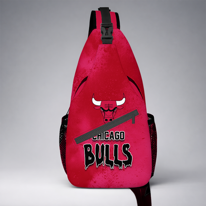 [HOT DEAL]  NEW CUSTOMIZED NBA19 CBU CHICAGO BULLS SLING BAG