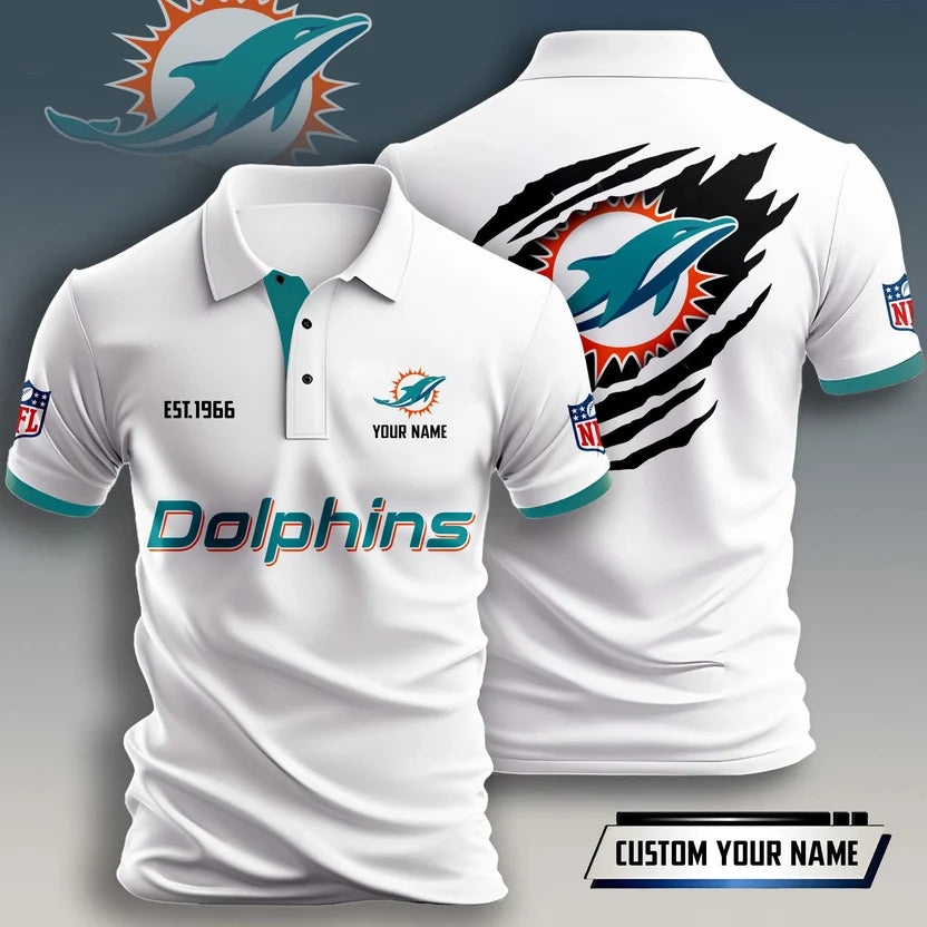 SPECIAL EDITION - NEW CUSTOMIZED NFL19 MDP MIAMI DOLPHINS T-SHIRT, POLO SHIRT, ZIP POLO SHIRT, HOODIE, ZIP HOODIE & SWEATSHIRT