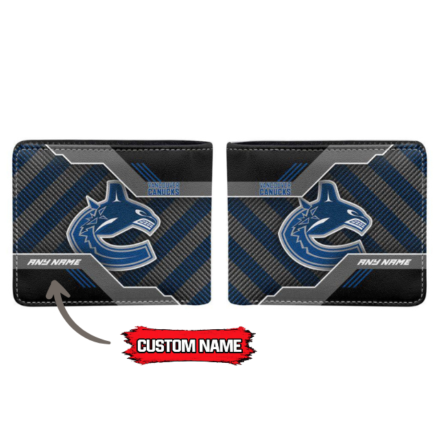 VIRAL EDITION - NEW CUSTOMIZED NHL19 VCC VANCOUVER CANUCKS LEATHER WALLET