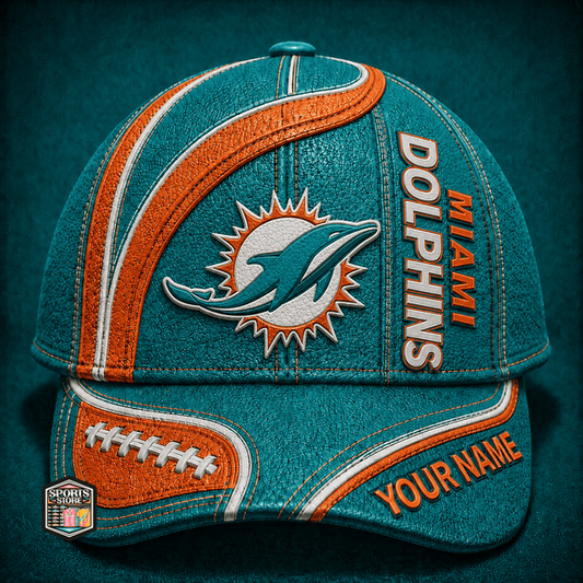 ELITE EDITION - NEW CUSTOMIZED NFL19 MDP MIAMI DOLPHINS CLASSIC CAP