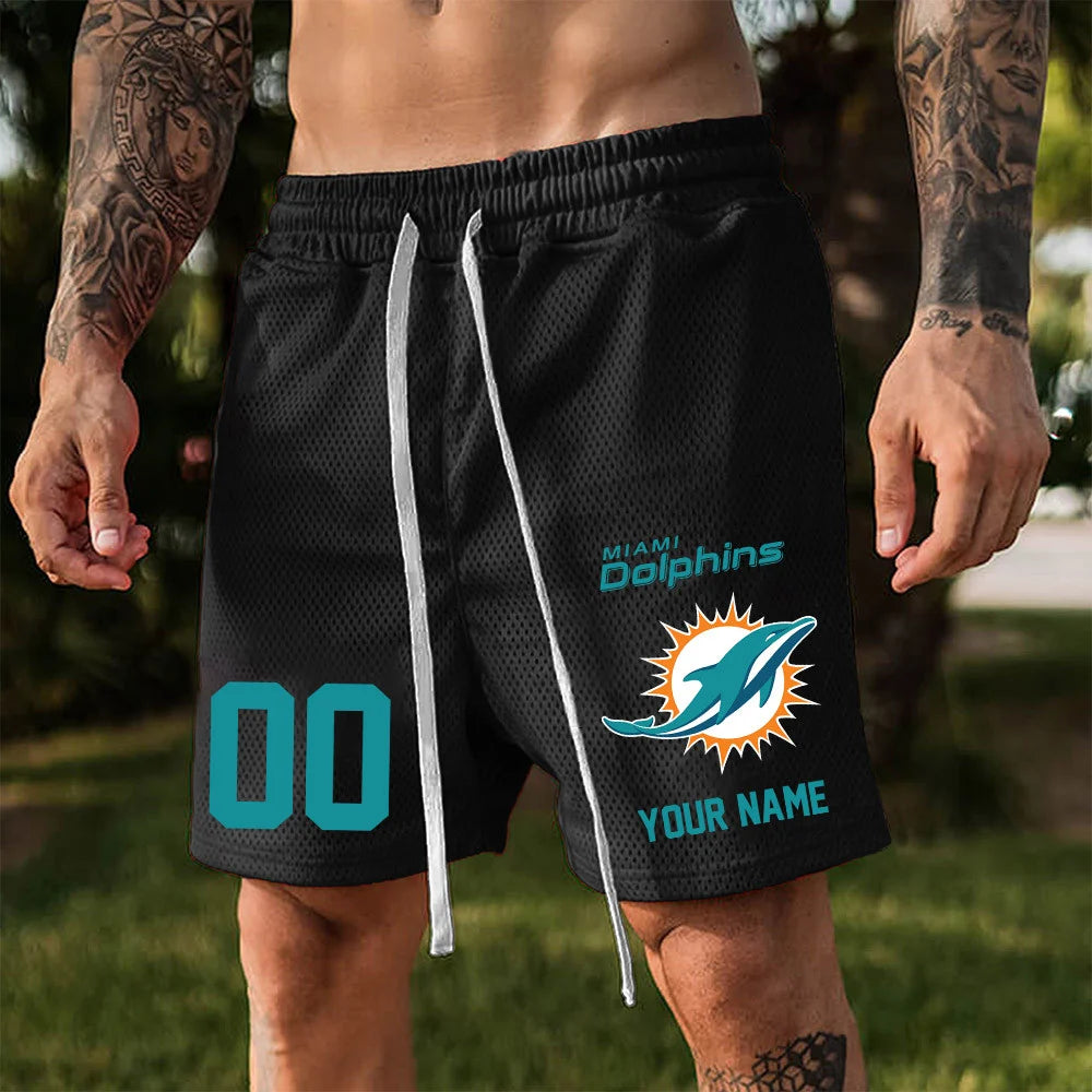ELITE EDITION - NEW CUSTOMIZED NFL19 MDP MIAMI DOLPHINS SHORT PANTS