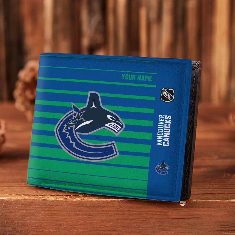 VIRAL EDITION - NEW CUSTOMIZED NHL19 VCC VANCOUVER CANUCKS LEATHER WALLET
