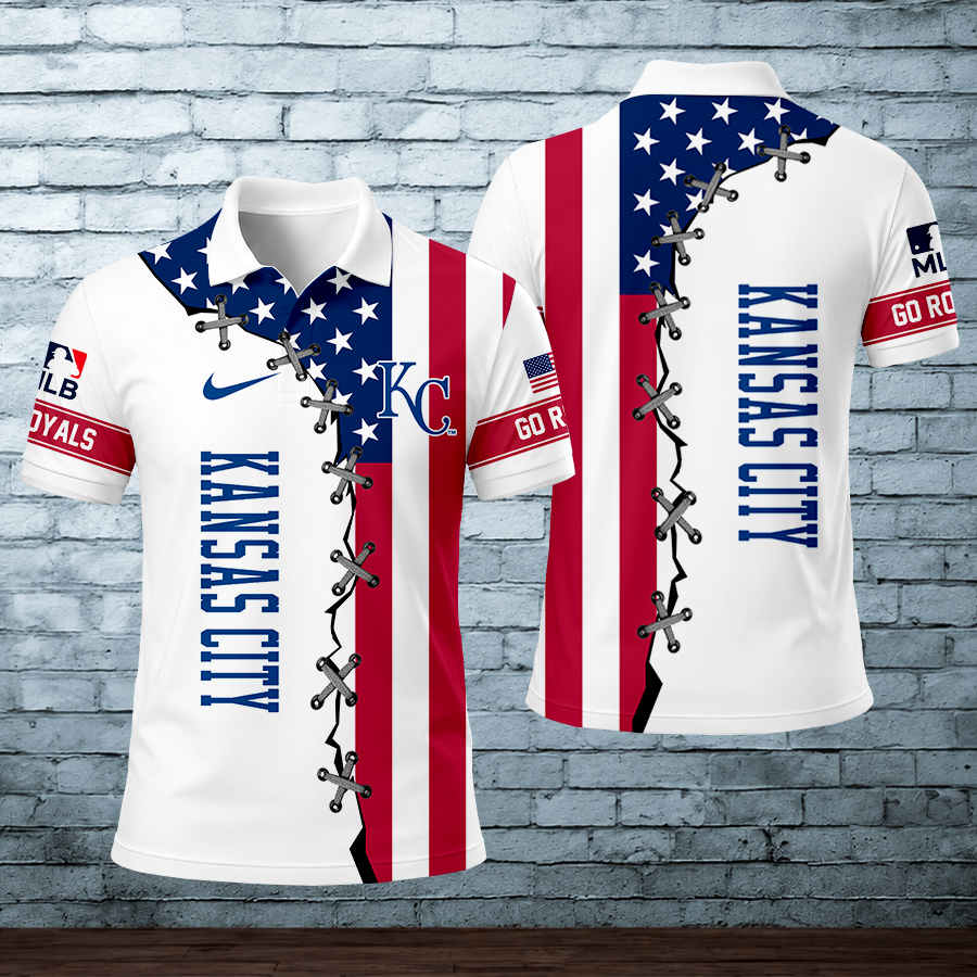 LIMITED EDITION - NEW CUSTOMIZED MLB19 KCR KANSAS CITY ROYALS POLO SHIRT