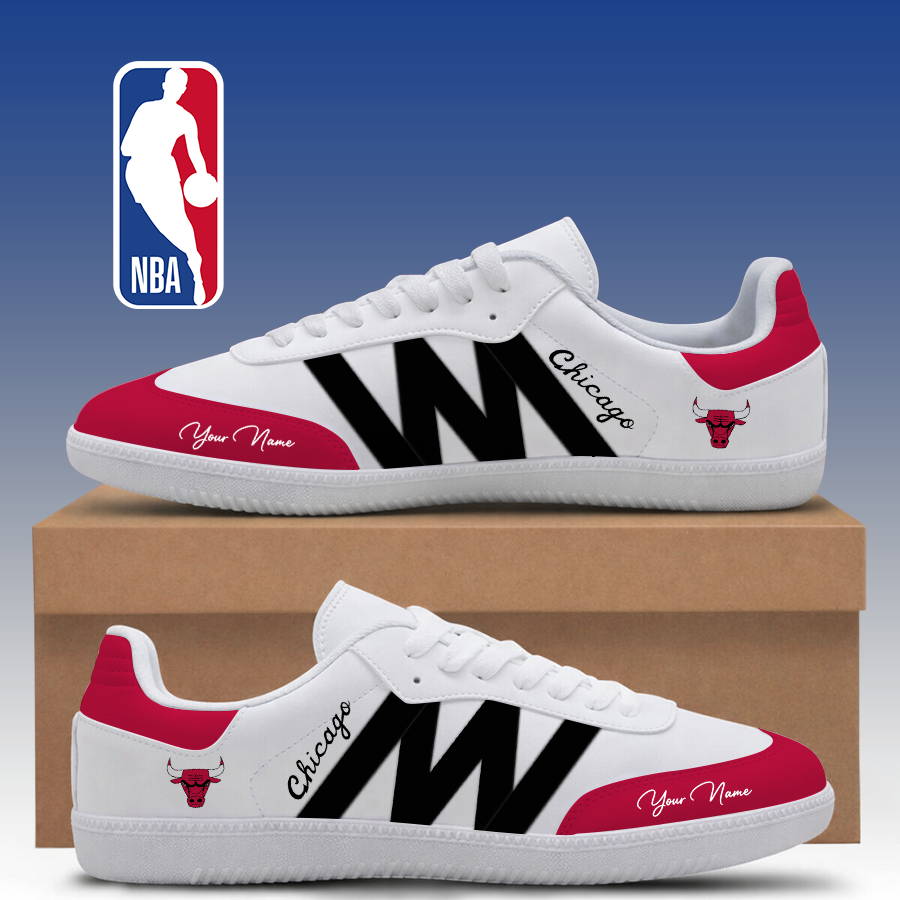 LIMITED EDITION - NEW CUSTOMIZED NBA19 CBU CHICAGO BULLS CLASSIC SNEAKERS