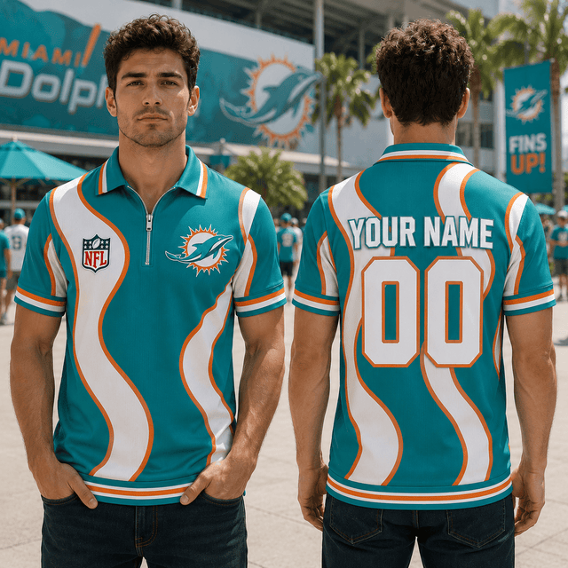 EXCLUSIVE EDITION - NEW CUSTOMIZED NFL19 MDP MIAMI DOLPHINS POLO SHIRT, ZIP POLO SHIRT, T-SHIRT, HOODIE, ZIP HOODIE & SWEATSHIRT