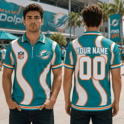 EXCLUSIVE EDITION - NEW CUSTOMIZED NFL19 MDP MIAMI DOLPHINS POLO SHIRT, ZIP POLO SHIRT, T-SHIRT, HOODIE, ZIP HOODIE & SWEATSHIRT