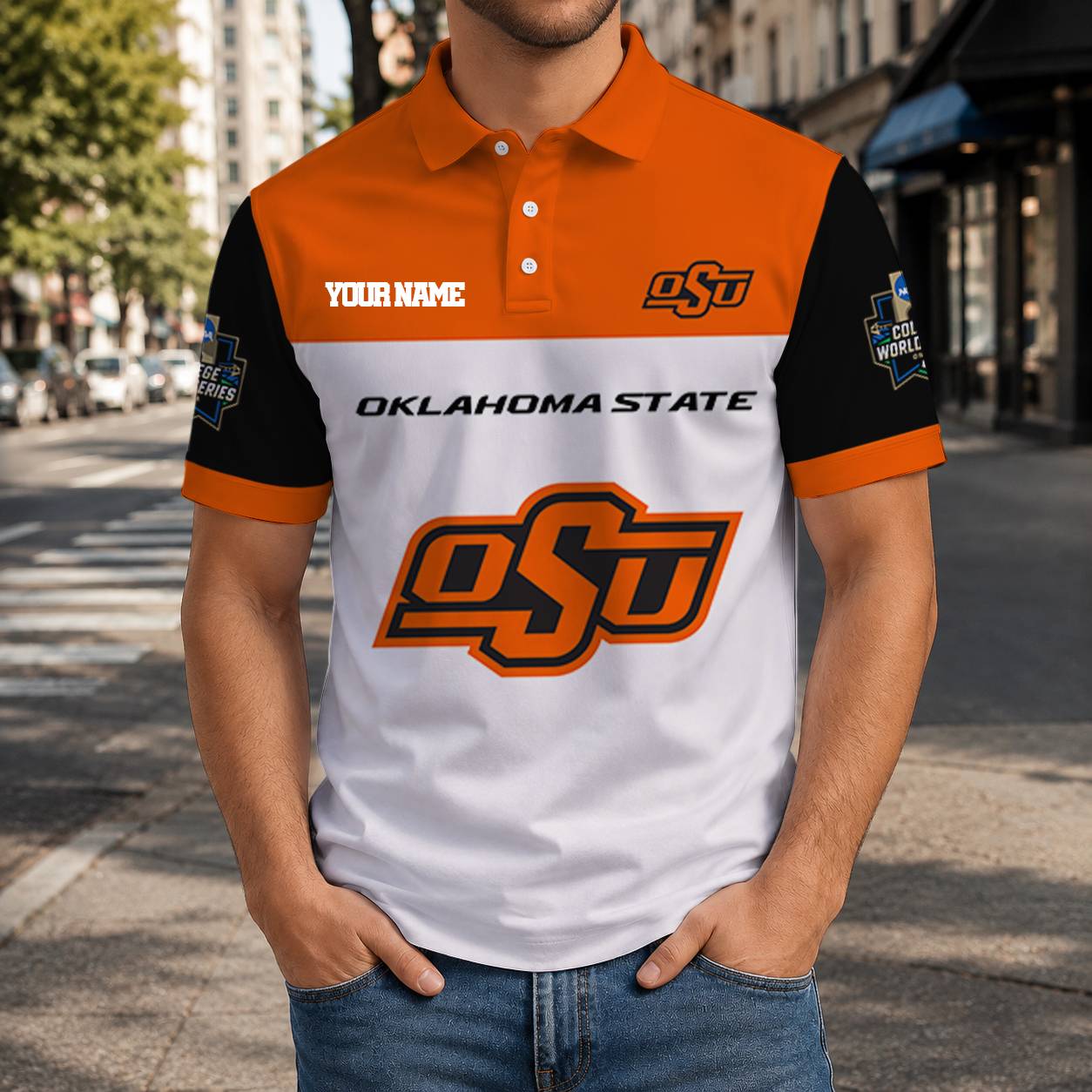LIMITED EDITION - NEW CUSTOMIZED NCAA CWS19 OSC OKLAHOMA STATE COWBOYS T-SHIRT, POLO SHIRT, ZIP POLO SHIRT, SWEATSHIRT, HOODIE & ZIP HOODIE