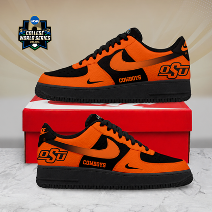SPECIAL EDITION - NEW CUSTOMIZED NCAA CWS19 OSC OKLAHOMA STATE COWBOYS AF1 SHOES