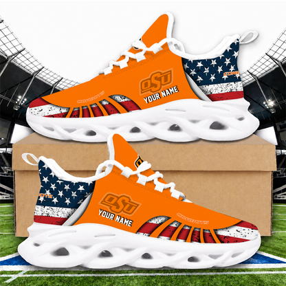[FAN FAVORITE] NEW CUSTOMIZED NCAA CWS19 OSC OKLAHOMA STATE COWBOYS UNISEX CLUNKY SNEAKERS
