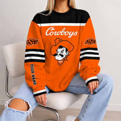 [FAN FAVORITE] NEW CUSTOMIZED NCAA CWS19 OSC OKLAHOMA STATE COWBOYS UNISEX SWEATSHIRT