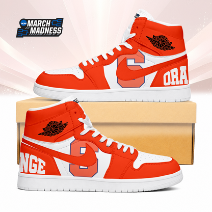LIMITED EDITION - NEW CUSTOMIZED NCAA MAM19 SYO SYRACUSE ORANGE AIR JORDAN SNEAKERS