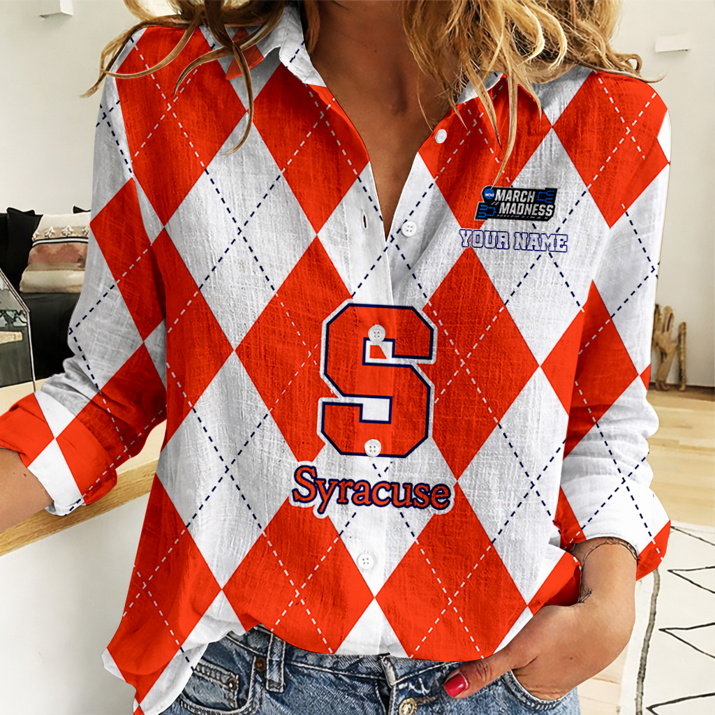 LIMITED DROP - NEW CUSTOMIZED | NCAA MAM19 SYO SY ORANGE WOMEN CASUAL SHIRT FOR FAN