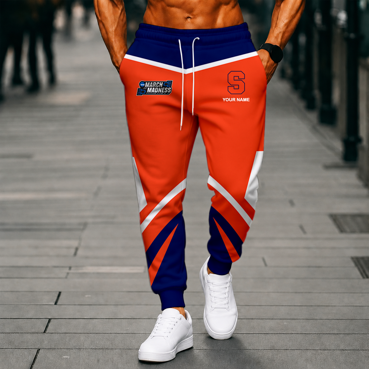 LIMITED EDITION - NEW CUSTOMIZED NCAA MAM19 SYO SYRACUSE ORANGE SWEATPANTS