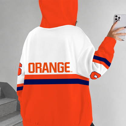 [FAN FAVORITE] NEW CUSTOMIZED NCAA MAM19 SYO SYRACUSE ORANGE STRAPPY ZIP HOODIE