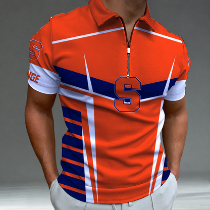 [FAN FAVORITE] NEW CUSTOMIZED NCAA MAM19 SYO SYRACUSE ORANGE STRAPPY POLO SHIRT