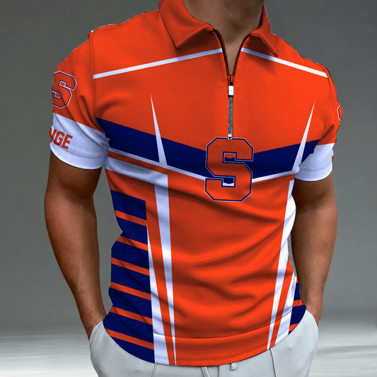 [FAN FAVORITE] NEW CUSTOMIZED NCAA MAM19 SYO SYRACUSE ORANGE STRAPPY POLO SHIRT