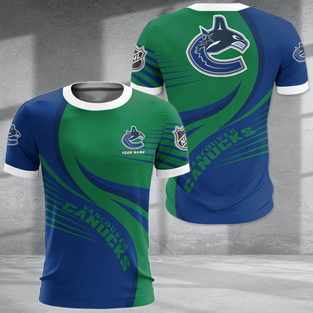 LIMITED EDITION - NEW CUSTOMIZED NHL19 VCC VANCOUVER CANUCKS POLO SHIRT & T-SHIRTS