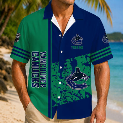 LIMITED EDITION - NEW CUSTOMIZED NHL19 VCC VANCOUVER CANUCKS UNISEX HAWAIIAN SHIRT
