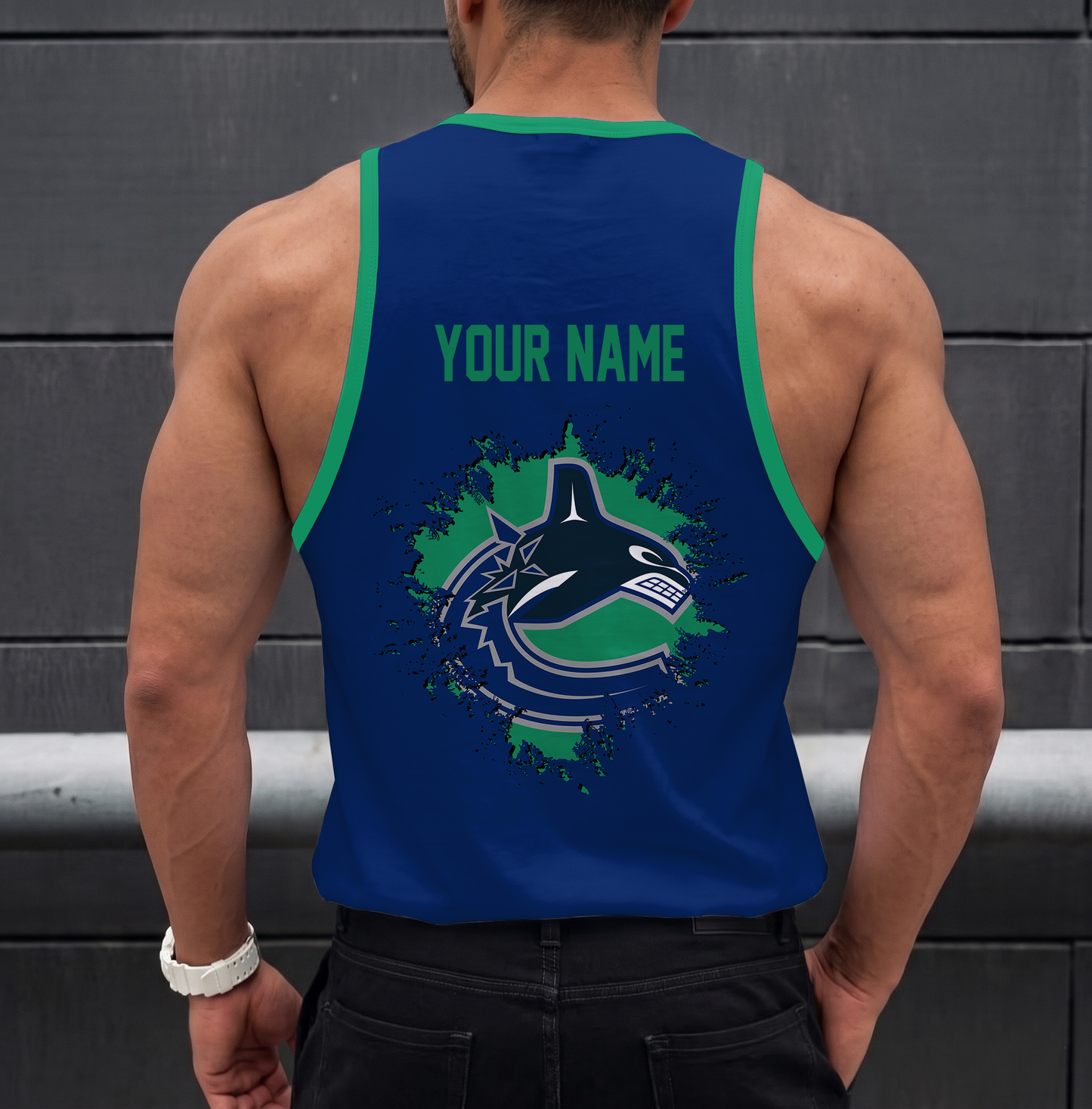 LIMITED EDITION - NEW CUSTOMIZED NHL19 VCC VANCOUVER CANUCKS UNISEX TANK TOP