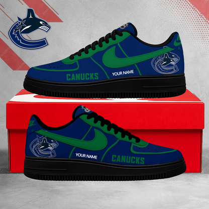 LIMITED EDITION - NEW CUSTOMIZED NHL19 VANCOUVER CANUCKS AF1 SHOES