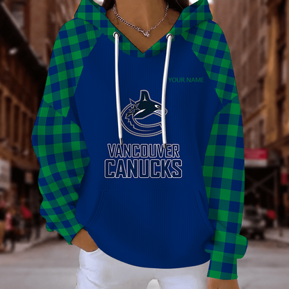 [SUPER SALE] NEW CUSTOMIZED NHL19 VCC VANCOUVER CANUCKS RIBBED HOODIE & SWEATSHIRT