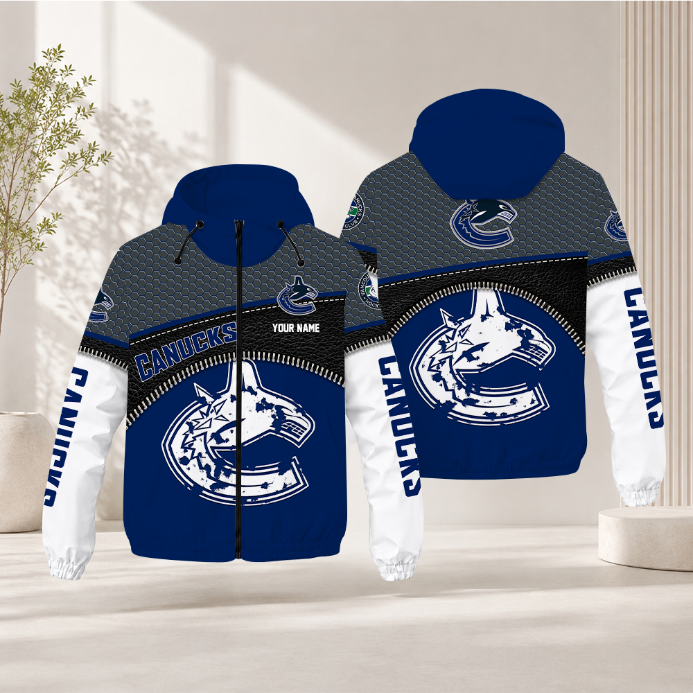 EXCLUSIVE EDITION - NEW CUSTOMIZED NHL19 VCC VANCOUVER CANUCKS WINDBREAKER JACKET