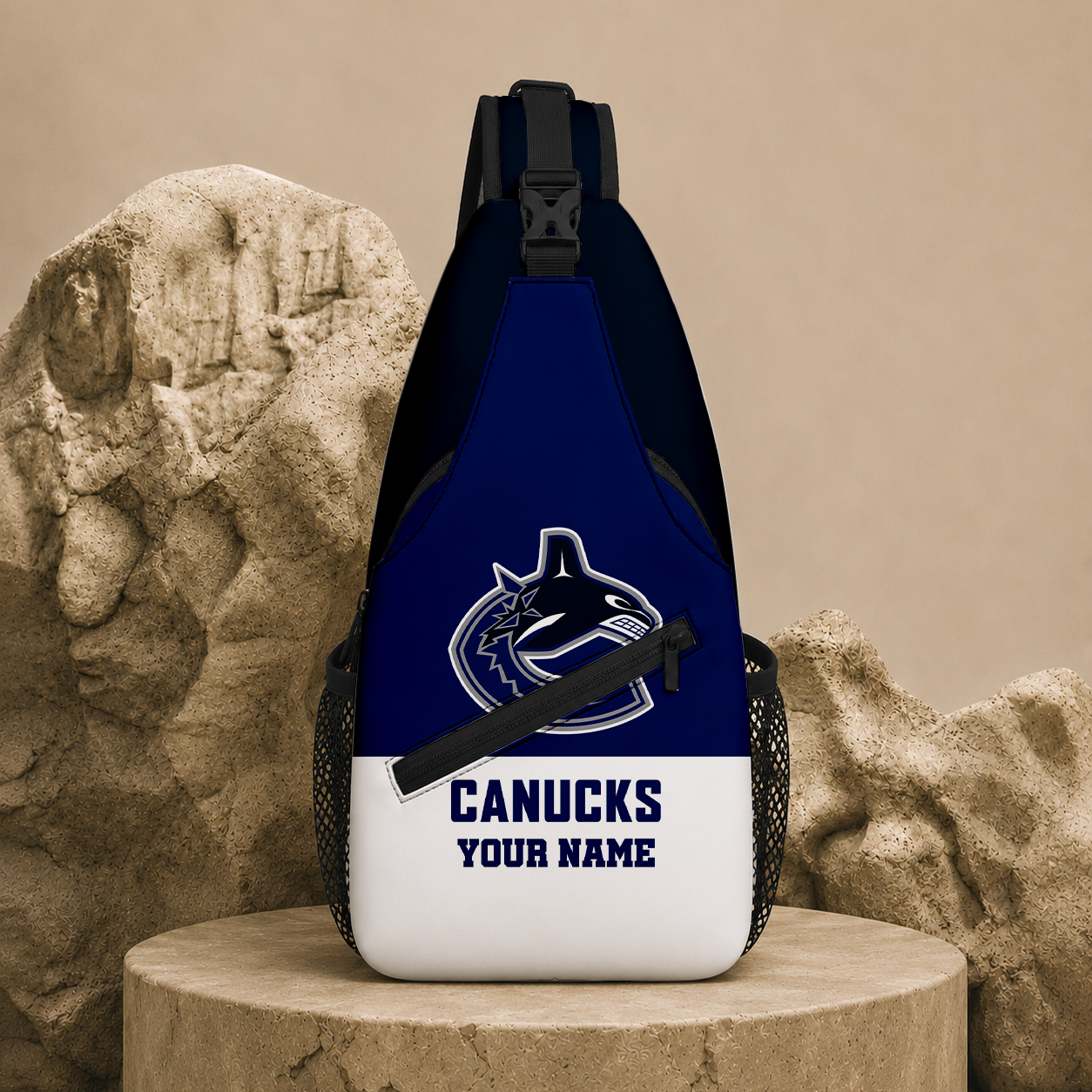 LIMITED EDITION - NEW CUSTOMIZED NHL19 VCC VANCOUVER CANUCKS SLING BAG