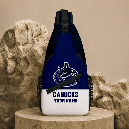 LIMITED EDITION - NEW CUSTOMIZED NHL19 VCC VANCOUVER CANUCKS SLING BAG