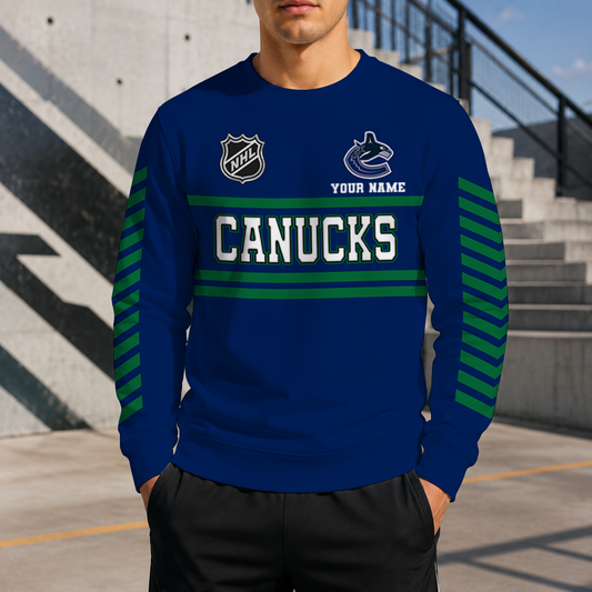 VIRAL EDITION - NEW CUSTOMIZED NHL19 VCC VANCOUVER CANUCKS UNISEX SWEATSHIRT