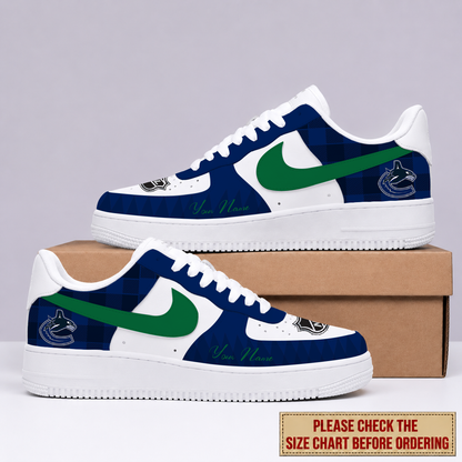 LIMITED EDITION - NEW CUSTOMIZED NHL19 VANCOUVER CANUCKS AF1 SHOES