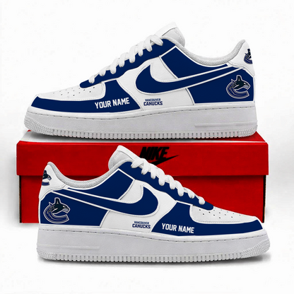 LIMITED EDITION - NEW CUSTOMIZED NHL19 VCC VANCOUVER CANUCKS AF1 SHOES