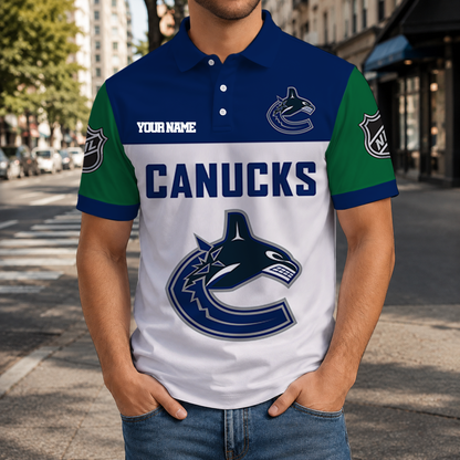 EXCLUSIVE EDITION - NEW CUSTOMIZED NHL19 VCC VANCOUVER CANUCKS T-SHIRT, POLO SHIRT, ZIP POLO SHIRT, SWEATSHIRT, HOODIE & ZIP HOODIE