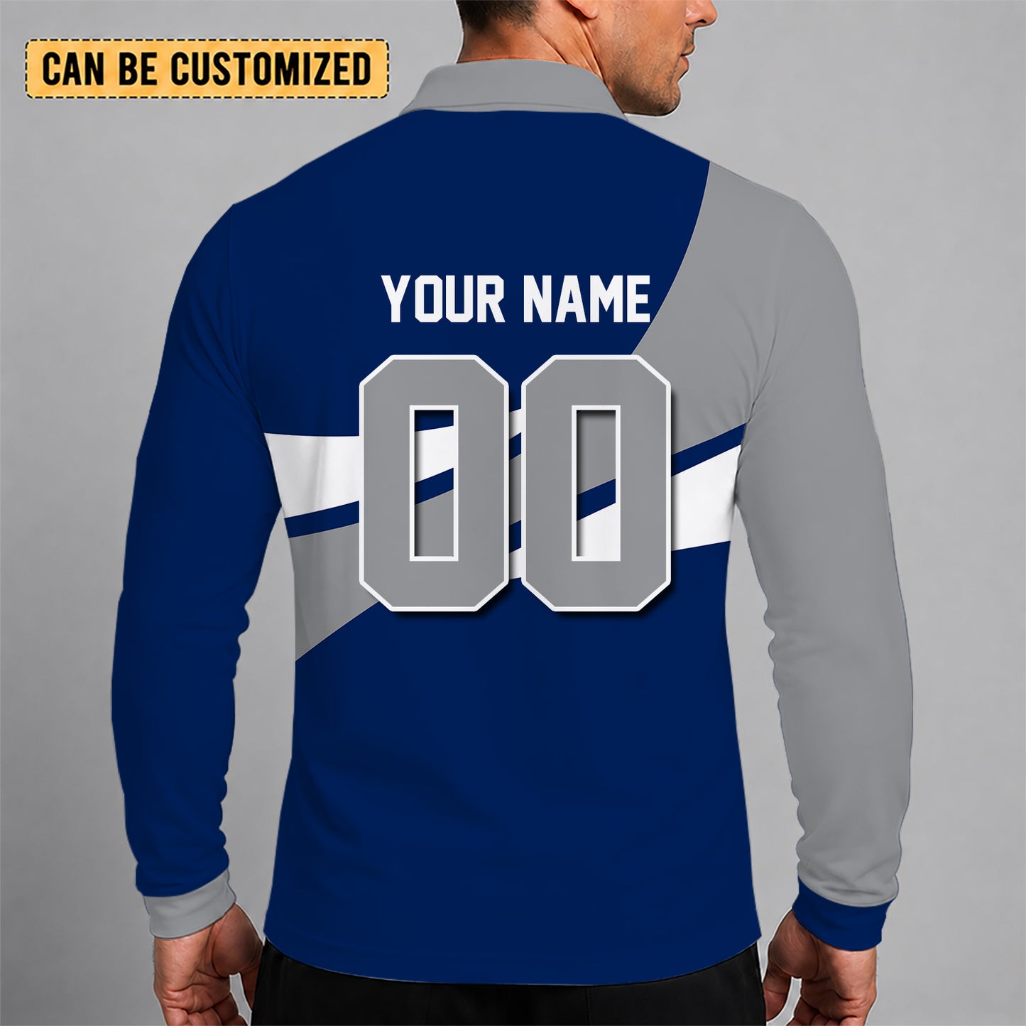 [SUPER SALE] NEW CUSTOMIZED NHL19 VCC VANCOUVER CANUCKS MEN LONG SLEEVE POLO