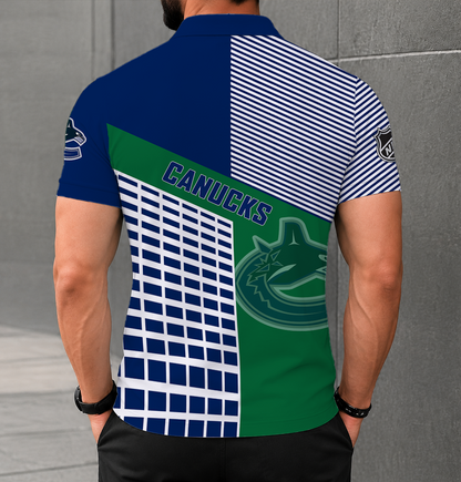 VIRAL EDITION - NEW CUSTOMIZED NHL19 VCC VANCOUVER CANUCKS POLO SHIRT