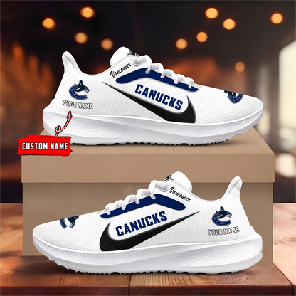 [SUPER SALE] NEW CUSTOMIZED NHL19 VCC VANCOUVER CANUCKS ROAD RUNNING SHOES