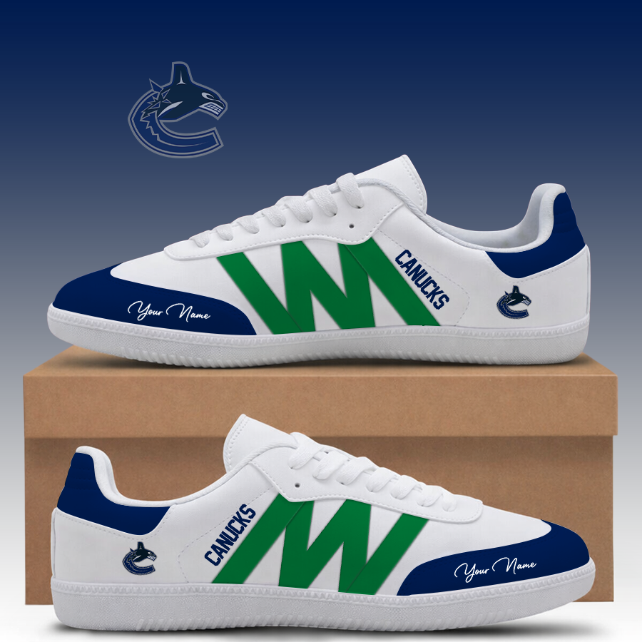 [SUPER SALE] NEW CUSTOMIZED NHL19 VCC VANCOUVER CANUCKS CLASSIC SNEAKERS
