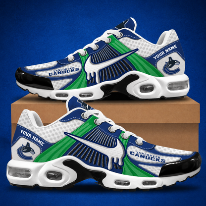 LIMITED EDITION - NEW CUSTOMIZED NHL19 VCC VANCOUVER CANUCKS AIR MAX PLUS SNEAKERS